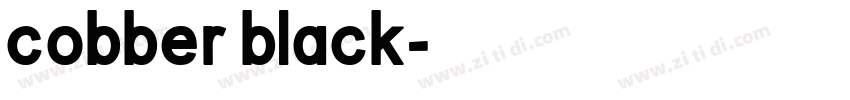 cobber black字体转换